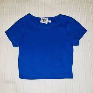 Princess Polly Vibrant Blue Crop Tee